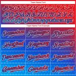 Personalized Red Royal-White 3D American Flag Fashion Authentic Baseball Jersey Team Custom Name and Number