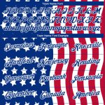 Personalized Red Royal-White 3D American Flag Patriotic Performance T-Shirt Team Custom Name and Number