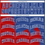 Personalized Red Royal-White 3D Pattern Design Abstract Grunge Halftone Art Authentic Basketball Jersey Team Custom Name and Number
