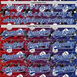 Personalized Red Royal-White 3D Pattern Design American Eagle Authentic Baseball Jersey