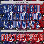Personalized Red Royal-White 3D Pattern Design American Eagle Authentic Baseball Jersey