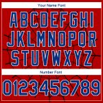 Personalized Red Royal-White 3D Pattern Design Spider Web Authentic Basketball Jersey Team Custom Name and Number