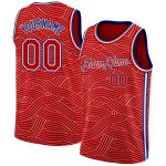Personalized Red Royal-White Authentic City Edition Basketball Jersey Team Custom Name and Number