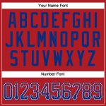 Personalized Red Royal-White Authentic Drift Fashion Baseball Jersey Team Custom Name and Number