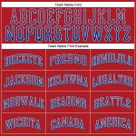 Personalized Red Royal-White Authentic Drift Fashion Baseball Jersey Team Custom Name and Number