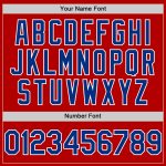 Personalized Red Royal-White Authentic Sleeveless Baseball Jersey