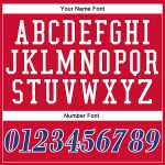 Personalized Red Royal-White Authentic Throwback Basketball Jersey Team Custom Name and Number