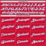 Personalized Red Royal-White Authentic Throwback Basketball Jersey Team Custom Name and Number
