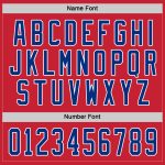 Personalized Red Royal-White Hockey Jersey