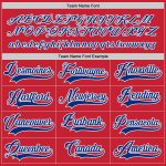Personalized Red Royal-White Hockey Jersey Team Custom Name and Number