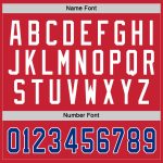 Personalized Red Royal-White Hockey Jersey Team Custom Name and Number