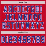 Personalized Red Royal-White Mesh Authentic Football Jersey