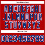 Personalized Red Royal-White Mesh Authentic Throwback Baseball Jersey