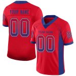 Personalized Red Royal-White Mesh Drift Fashion Football Jersey Team Custom Name and Number