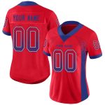 Personalized Red Royal-White Mesh Drift Fashion Football Jersey Team Custom Name and Number
