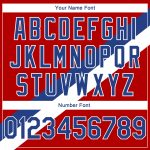 Personalized Red Royal-White Modern Authentic City Edition Basketball Jersey Team Custom Name and Number