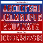 Personalized Red Royal-White Round Neck Sublimation Basketball Suit Jersey
