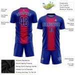 Personalized Red Royal-White Sublimation Soccer Uniform Jersey