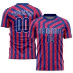 Personalized Red Royal-White Sublimation Soccer Uniform Jersey Team Custom Name and Number