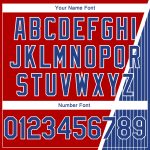Personalized Red Royal-White Triangle Pinstripes Authentic City Edition Basketball Jersey Team Custom Name and Number