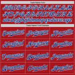 Personalized Red Royal-Yellow Authentic Split Fashion Baseball Jersey Team Custom Name and Number
