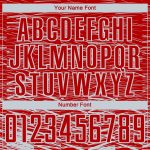Personalized Red Silver-White Line Sublimation Soccer Uniform Jersey Team Custom Name and Number