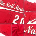 Personalized Red Teal-Black Authentic Baseball Jersey Team Custom Name and Number
