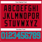 Personalized Red Teal-Black Authentic Throwback Basketball Jersey Team Custom Name and Number