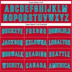 Personalized Red Teal-Black Authentic Throwback Basketball Jersey Team Custom Name and Number