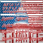 Personalized Red US Navy Blue-Royal American Flag Fashion United States Congress Building 3D Pattern Design Bomber Full-Snap Varsity Letterman Jacket