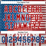 Personalized Red US Navy Blue-Royal American Flag Fashion United States Congress Building 3D Pattern Design Bomber Full-Snap Varsity Letterman Jacket