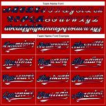 Personalized Red USA Flag-Black 3D American Flag Patriotic Authentic Baseball Jersey Team Custom Name and Number