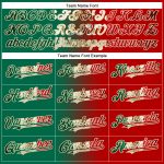 Personalized Red Vintage Mexican Flag Kelly Green-City Cream Authentic Gradient Fashion Baseball Jersey Team Custom Name and Number