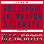 Personalized Red Vintage USA Flag-Black Authentic Throwback Basketball Jersey Team Custom Name and Number