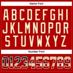 Personalized Red Vintage USA Flag Black-Cream Hockey Lace Neck Jersey Team Custom Name and Number
