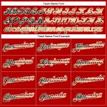 Personalized Red Vintage USA Flag-City Cream Performance T-Shirt Team Custom Name and Number