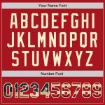 Personalized Red Vintage USA Flag-Cream Authentic Baseball Jersey Team Custom Name and Number