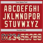 Personalized Red Vintage USA Flag-Cream Authentic Raglan Sleeves Baseball Jersey Team Custom Name and Number