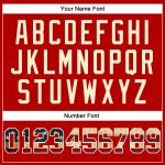 Personalized Red Vintage USA Flag-Cream Authentic Throwback Basketball Jersey Team Custom Name and Number