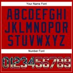 Personalized Red Vintage USA Flag-Navy Authentic Baseball Jersey Team Custom Name and Number