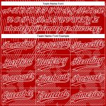 Personalized Red White 3D Pattern Curve Lines Two-Button Unisex Softball Jersey Team Custom Name and Number