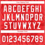 Personalized Red White 3D Pattern Design Authentic Baseball Jersey Team Custom Name and Number