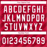 Personalized Red White 3D Pattern Design Authentic Baseball Jersey