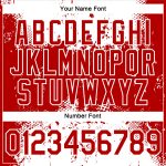 Personalized Red White 3D Pattern Design Dripping Splatter Art Performance T-Shirt