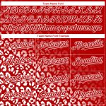 Personalized Red White 3D Pattern Design Leopard Print Fade Fashion Authentic Baseball Jersey Team Custom Name and Number