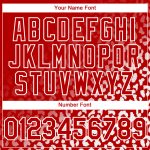 Personalized Red White 3D Pattern Design Leopard Print Fade Fashion Authentic Baseball Jersey Team Custom Name and Number