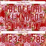 Personalized Red White 3D Pattern Design Northeast China Big Flower Authentic Baseball Jersey