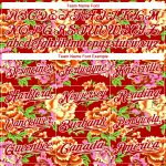 Personalized Red White 3D Pattern Design Northeast China Big Flower Authentic Baseball Jersey Team Custom Name and Number
