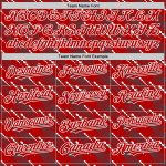 Personalized Red White 3D Pattern Design Slant Lines Authentic Baseball Jersey Team Custom Name and Number