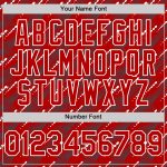 Personalized Red White 3D Pattern Design Slant Lines Authentic Baseball Jersey Team Custom Name and Number